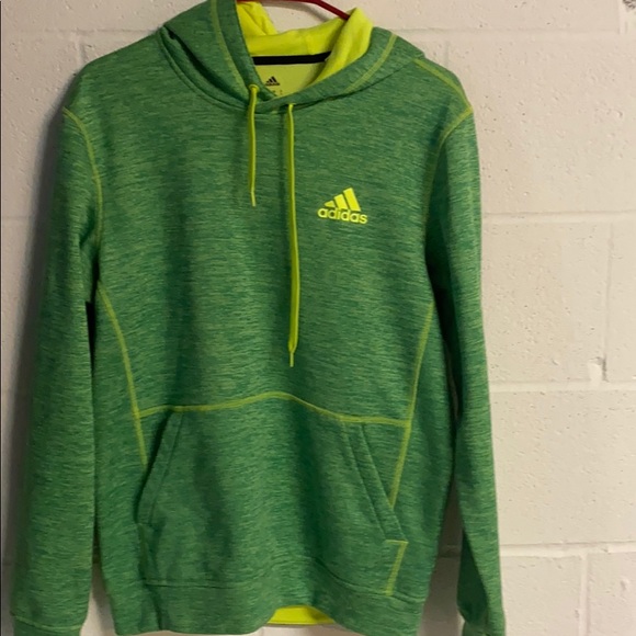 adidas Other - Green Adidas hooded sweatshirt Sz Small VGC
